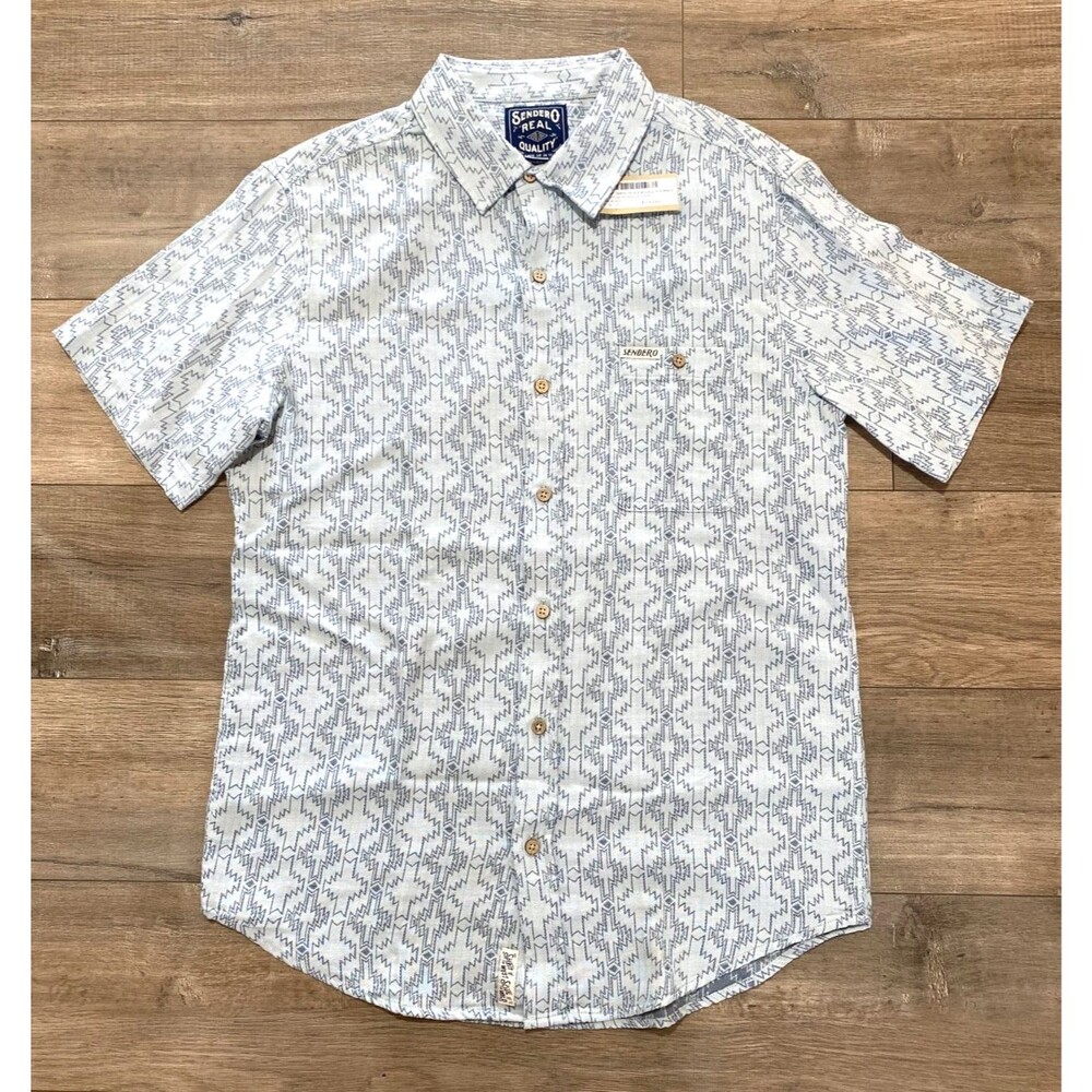 Sendero Provisions Co Mens S Short Sleeve Western Pocket Shirt City Slicker